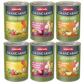 Animonda GranCarno Adult Superfoods Variation 6 x 400 g