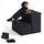 Relaxdays Hundetreppe Faltbar Schwarz 2 Stufen 40 cm x 35 cm x 32 cm