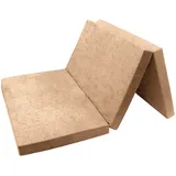 Klappmatratze Klappmatratze Gästematratze XXL - 195x120x8cm, FORTISLINE beige|gelb