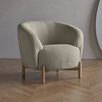 Domo Collection Sessel Bob FK, Loungesessel, Stoff beige