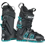 Scarpa 4-Quattro SL W Damen Tourenskischuhe Schwarz/Türkis 26