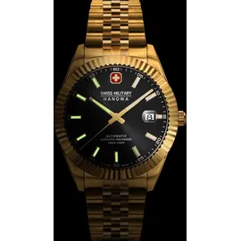 Swiss Military Hanowa Herren Analog Schweizer Automatikwerk Uhr mit Edelstahl Armband SMWGL0002110