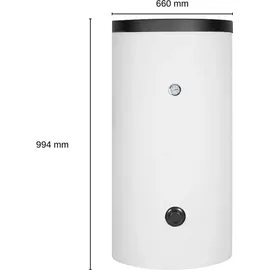 Evenes Warmwasser-Standspeicher EV-TEDS-1 W 150 1 Wärmetauscher 152 L Trinkwasser