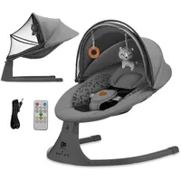 Kinderkraft LUMI 2 Babywippe, Elektrische Babyschaukel, Von der Geburt