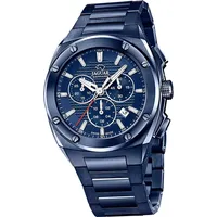 Jaguar Edelstahl blau Executive Armbanduhr UJ991/1