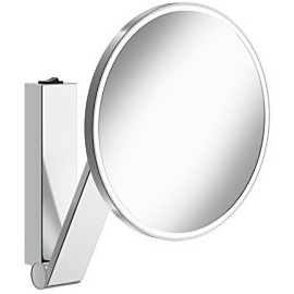 Keuco iLook_move Kosmetikspiegel 17612179004 Aluminium-finish, Wandmodell, beleuchtet, Ø 212 mm