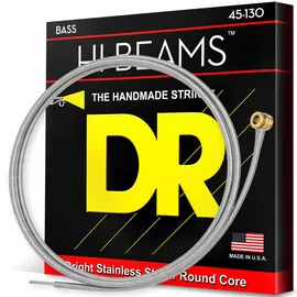 DR Strings Hi-Beam MR5-130 – E-Bass Saiten, 5-Saiter Set, Edelstahl, Rundkern, Medium to Heavy 45-130
