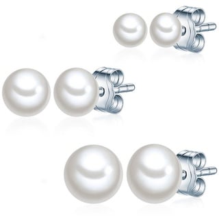 VALERO PEARLS Schmuck-Set 925er Silber Ohrringe Damen