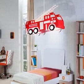 GLOBO LED Feuerwehr Auto Decken Pendel Lampe Leuchte Beleuchtung Kinder- Spiel- Zimmer