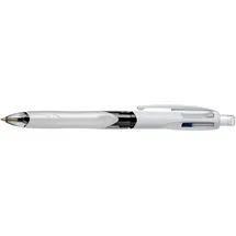 BIC Kugelschreiber 4 Farben 3+1HB 12 St. Grau/Silber
