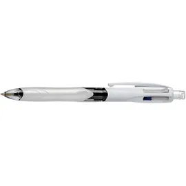 BIC Kugelschreiber 4 Farben 3+1HB 12 St. Grau/Silber