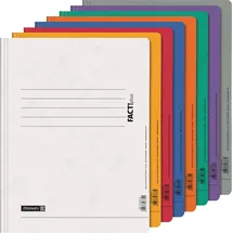 Brunnen Schnellhefter FACT!plus Karton farbsortiert DIN A4, 8 St.
