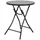 Costway Bistrotisch klappbar Ø 59 x 67 cm Transparent/Schwarz