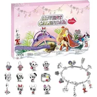 luxuskollektion Adventskalender Armband 24 Tage Weihnachts Countdown DIY Cartoon Anime Mädchen-Geschenk