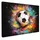 onlywow Leinwand Bilder Fußball | Gr.: 150 x 100 cm