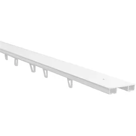 SN DECO GROUP Gardinenschiene SN DECO GROUP "Objektschiene LM" Gr. 2, weiß, L:200cm T:6,11cm, Aluminium, Gardinenstangen, Gardinenschiene, vorgebohrt, Aluminium, Innenlauf, Vorhangschiene