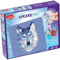 Maped Creativ 907055, Mehrfarbig, Tiermuster, Hirsch, Löwe, Panda, Wolf, Drinnen