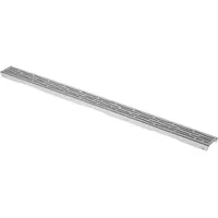 TECE Designrost organic gerade, 100 cm, Edelstahl gebürstet