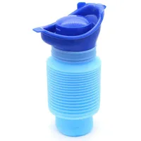 Mini Notfall Urinal, Portable Mini Outdoor Camping Reisen Persönliche faltbare mobile Toilette Töpfchen Urinflasche, Urin-Flaschentasche tragbares Mini-Urinal für Kinder Erwachsene (750 ML) (Blau)
