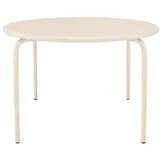 vente-unique Gartentisch Ø 110 x 74 cm Beige