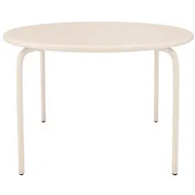 vente-unique Gartentisch Ø 110 x 74 cm Beige