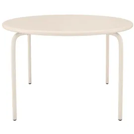 vente-unique Gartentisch Ø 110 x 74 cm Beige