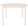 vente-unique Gartentisch Ø 110 x 74 cm Beige