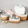 KESPER Bambus Körbchen 3er Set Abmessungen 12 x 20 x 30 cm braun