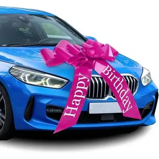 Autoschleife Geschenkschleife Saugnapf 23inches Rosa Happy Birthday