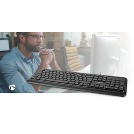 Nedis Kabelgebundene Tastatur Multimedia QWERTY