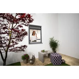 Primaster Fliegenschutz-Rollo 130 x 160 cm Anthrazit