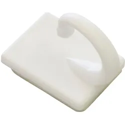 Raffhaken GARDINIA "selbstklebend" Gr. 1, weiß, L:2,5cm, Raffhalter, zum Raffen und Drapieren