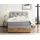 Belanoti MARBO Boxspringbett 140x200 mit Bettkasten 7-Zonen Taschenfederkern Matratze Topper Bett 140x200 Eiche Farbe Hellgrau H2/H3 Pol... - Hellgrau