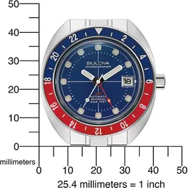 BULOVA Oceanographer Automatik Edelstahl 41 mm 96B405