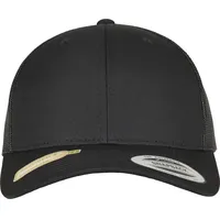 Flexfit Trucker Recycled Polyester Fabric Cap schwarz One Size