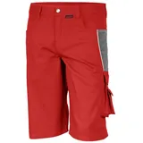 QUALITEX HIGH QUALITY WORKWEAR Shorts PRO rot/grau Damen: 54 Herren: 60