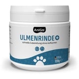 AniGo Amerikanische Ulmenrinde Plus - OHNE Aufkochen für Hunde & Katzen, Stark Schleimend, Naturrein I Bessere Verdauung & Darmflora, Ulmenrinde zur Darmsanierung, Slippery Elm Bark 120g