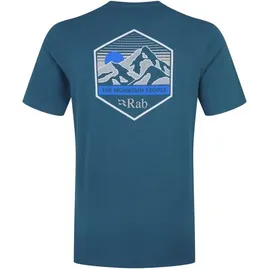 Rab Stance Mountain Peak Tee tempest blue S