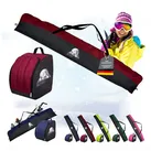 BambiniWelt by Rafael K. Skitasche Skitasche Ski-Schuh-Tasche KOMBI SET 160cm oder 180cm wasserdicht (Skitasche + Skischuhtasche), wasserdichtes, starkes Cordura-Gewebe rot|schwarz 180cm
