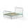 58 aufm Kessel METALLBETT Kay 147x110x207 aus Metall in Grün matt | Gr.: onesize