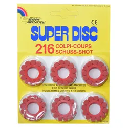 Edison Giocattoli - Super Disc 12-Schuss Ringmunition (216 Schuss)