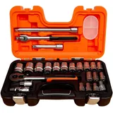 BAHCO Steckschlüsselsatz CV. 24tlg. 1/2Zoll Bahco m.Dynamik-Drive