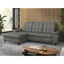 Mirjan24 Ecksofa Crystal, Eckcouch mit Bettkasten und Schlaffunktion, Wellenfeder, L-Form (Farbe: Manila 16, Seite: Links) - Couches, Wohnlandschaften, Ecksofas