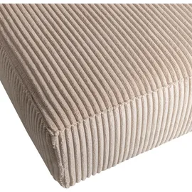 Woood Ecksofa Bean mit Cordbezug, modern und gepolstert, Sand, links, für 3–4 Personen