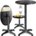 CASARIA Bistrotisch Ø 60 x 70-115 cm Schwarz
