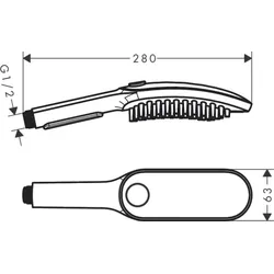 hansgrohe Hundeduschbrause 150 3jet DogS mattweiß