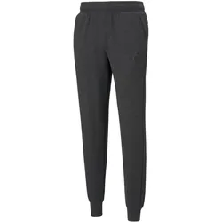 Puma Jogginghose Freizeit Essential Logo (Mischgewebe) lang dunkelgrau Herren