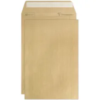 Clairefontaine 7744C - Karton mit 250 Versandtaschen Kraftbraun B5-176x250mm,