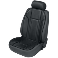 Walser Ravenna, Auto-Sitzauflage, Sitzschoner-PKW universal, Autositzschoner aus Kunstleder, Auto-Schutzunterlage schwarz