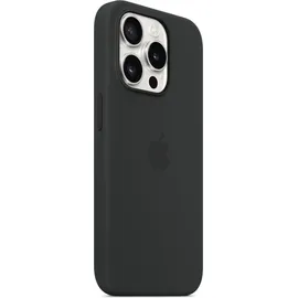 Apple iPhone 15 Pro Silikon Case mit MagSafe schwarz